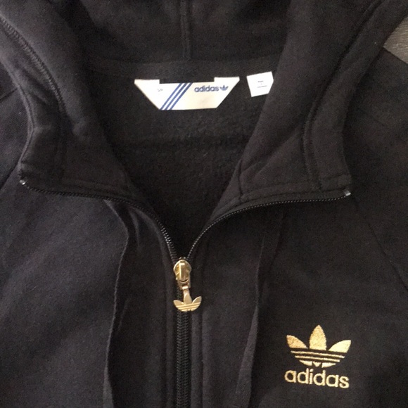 Adidas Hoodie | black and gold | S - Picture 4 of 6